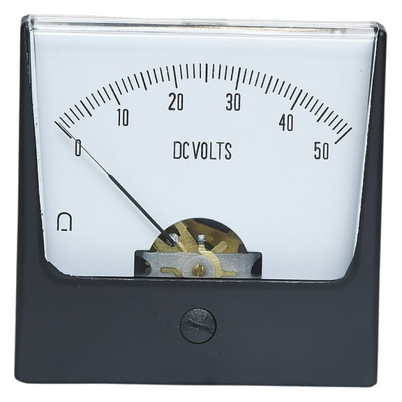 Manufacturer Varies Analog Panel Meter,DC Voltage,0-50 DC V 12G441