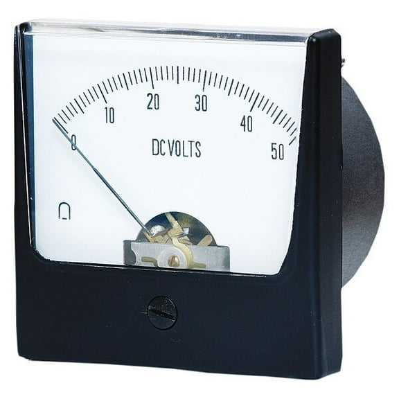 Manufacturer Varies Analog Panel Meter,DC Voltage,0-50 DC V 12G443