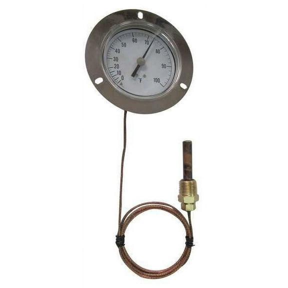 Manufacturer Varies Analog Panel Mt Thermometer,0 to 100F 12U614