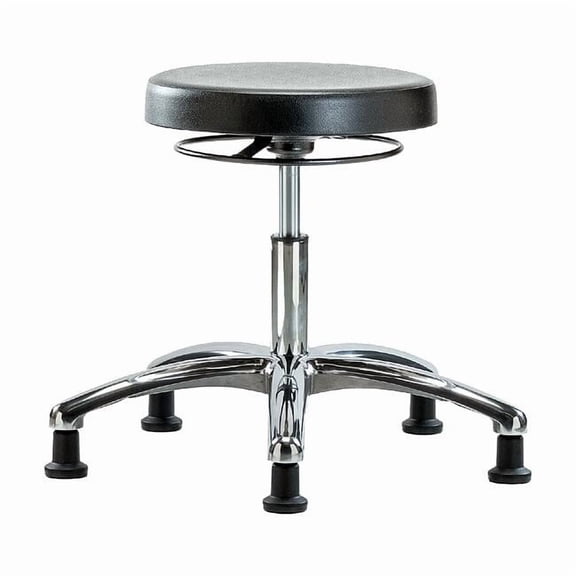 Manufacturer Varies Poly Desk Stool, Chrome, Glides, Class 10 BR-CLR-PDHSO-CR-RG