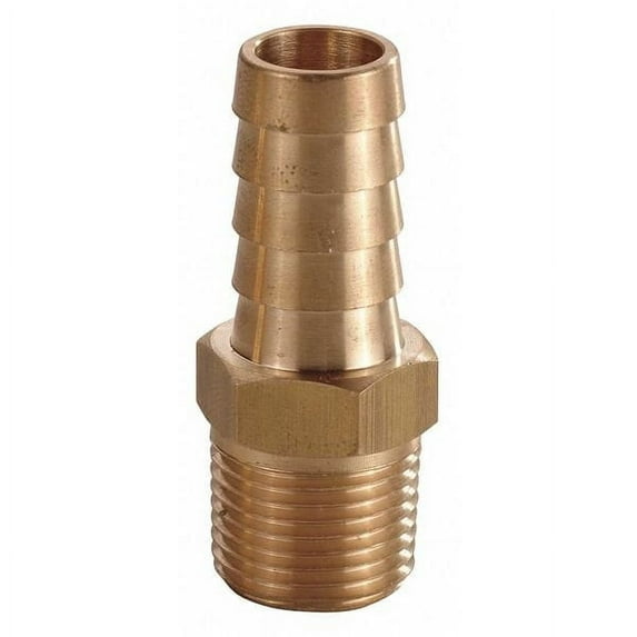 Manufacturer Varies Hose Barb,5/8 In Barb,1/2 In MNPT,Brass 6AFL4