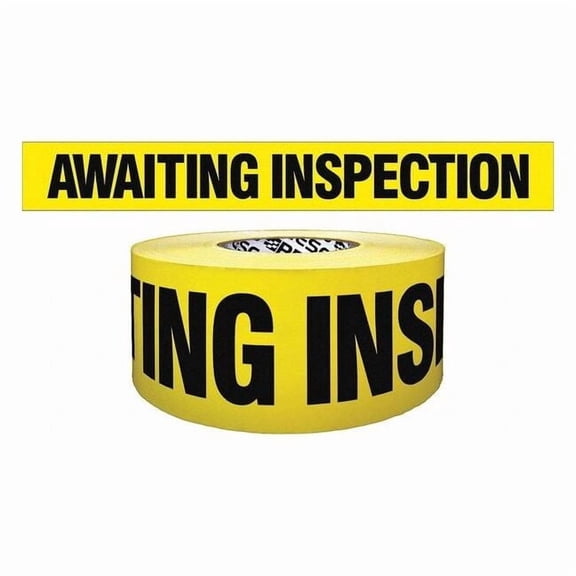 Manufacturer Varies Barricade Tape, Yellow, 1,000 ft L, 3 in B3104Y1841-200