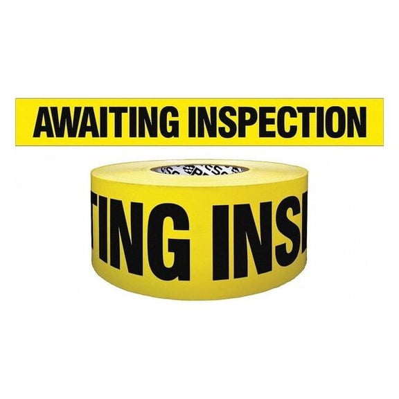 Manufacturer Varies Barricade Tape, Yellow, 1,000 ft L, 3 in B3104Y1841-200