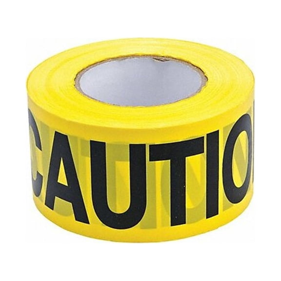 Manufacturer Varies Barricade Tape, Yellow, 200 ft L, 3 in 15Y432