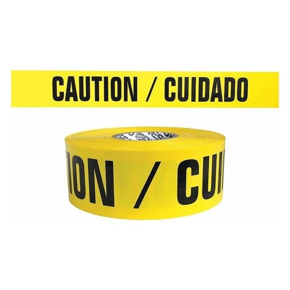 Manufacturer Varies Barricade Tape, Yellow, 300 ft L, 3 in B334Y13-200