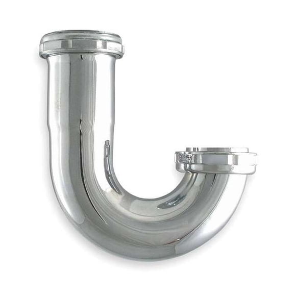 Manufacturer Varies 1-1/2 Dia, Brass, Chrome/Brass, Kitchen, J-Bend 1PNK5