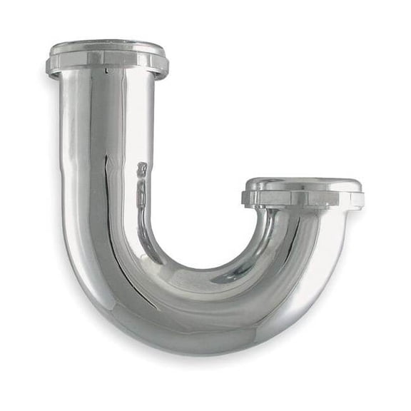 Manufacturer Varies 1-1/4 Dia, Brass, Chrome/Brass, Lavatory, J-Bend 1PNK3