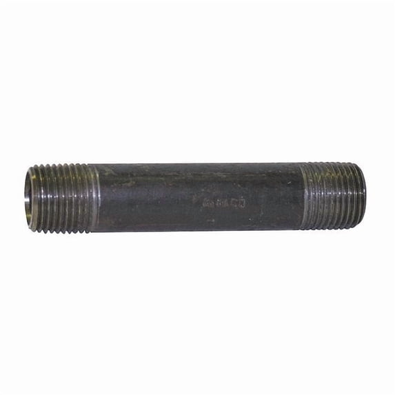 Manufacturer Varies 1/2" MNPT x MNPT Black Pipe Nipple Schedule 40 5P652