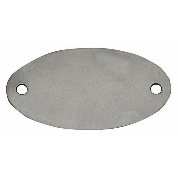 Manufacturer Varies Blank Tag,SS,1in H,1 7/8in W,Slvr,PK100 41743