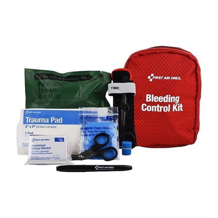 Manufacturer Varies Bleeding Control Kit,9pcs,5"W,7"H,Red 91061