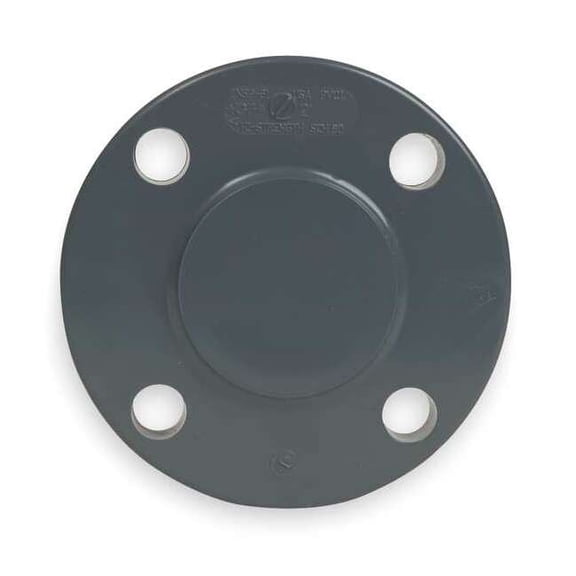CPVC Blind Flange, Schedule 80, 2-1/2" Pipe Size, Flanged