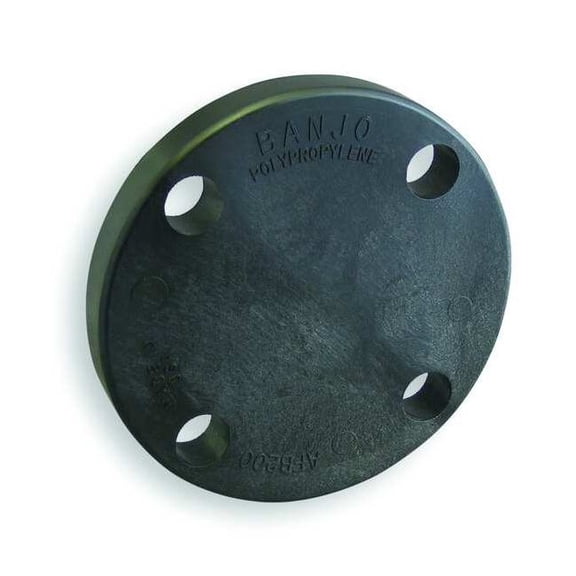 Banjo Blind Flange, Polypropylene, 2", Class 150, 150 psi Max Pressure AFB200