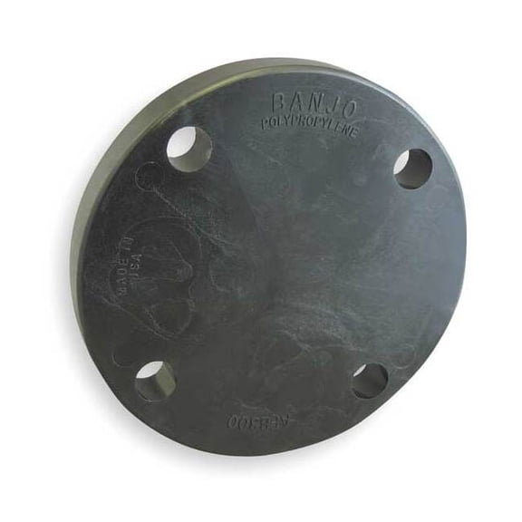 Banjo Blind Flange, Polypropylene, 3", Class 150, 150 psi Max Pressure AFB300