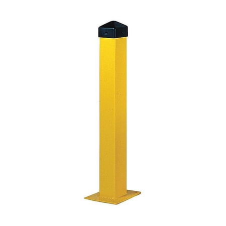 Bollard ,42 in H,Yellow ,Carbon Steel 1754