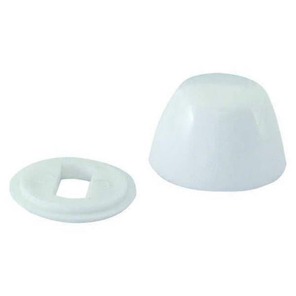 Manufacturer Varies Toilet Bowl Bolt Cap, Plastic, White, PK100 40035