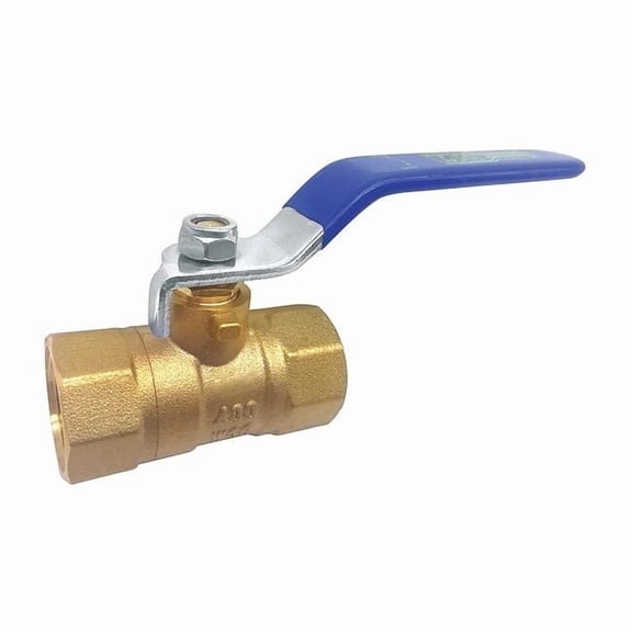 1/4" FNPT Brass Ball Valve Inline, Max. Pressure: 400 psi CWP 32J027