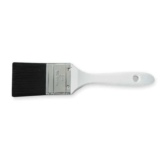 2" Flat Sash Soft, Polyester Bristle, Paint Brush, Plastic Handle