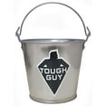 thumbnail image 1 of 1/2 gal Round Bucket, 6 in Dia, Silver, Galvanized Steel, 1 of 1