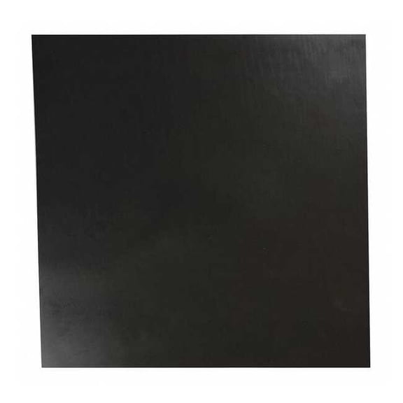 1/4" Comm. Grade Buna-N Rubber Sheet, 12"x12", Black, 70A