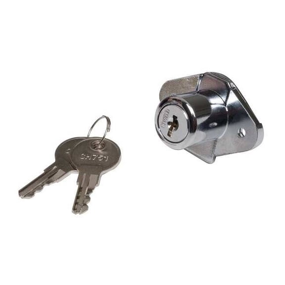 Manufacturer Varies Cabet and Draw Dead Bolt Locks,Slvr,Diam 1XRX5