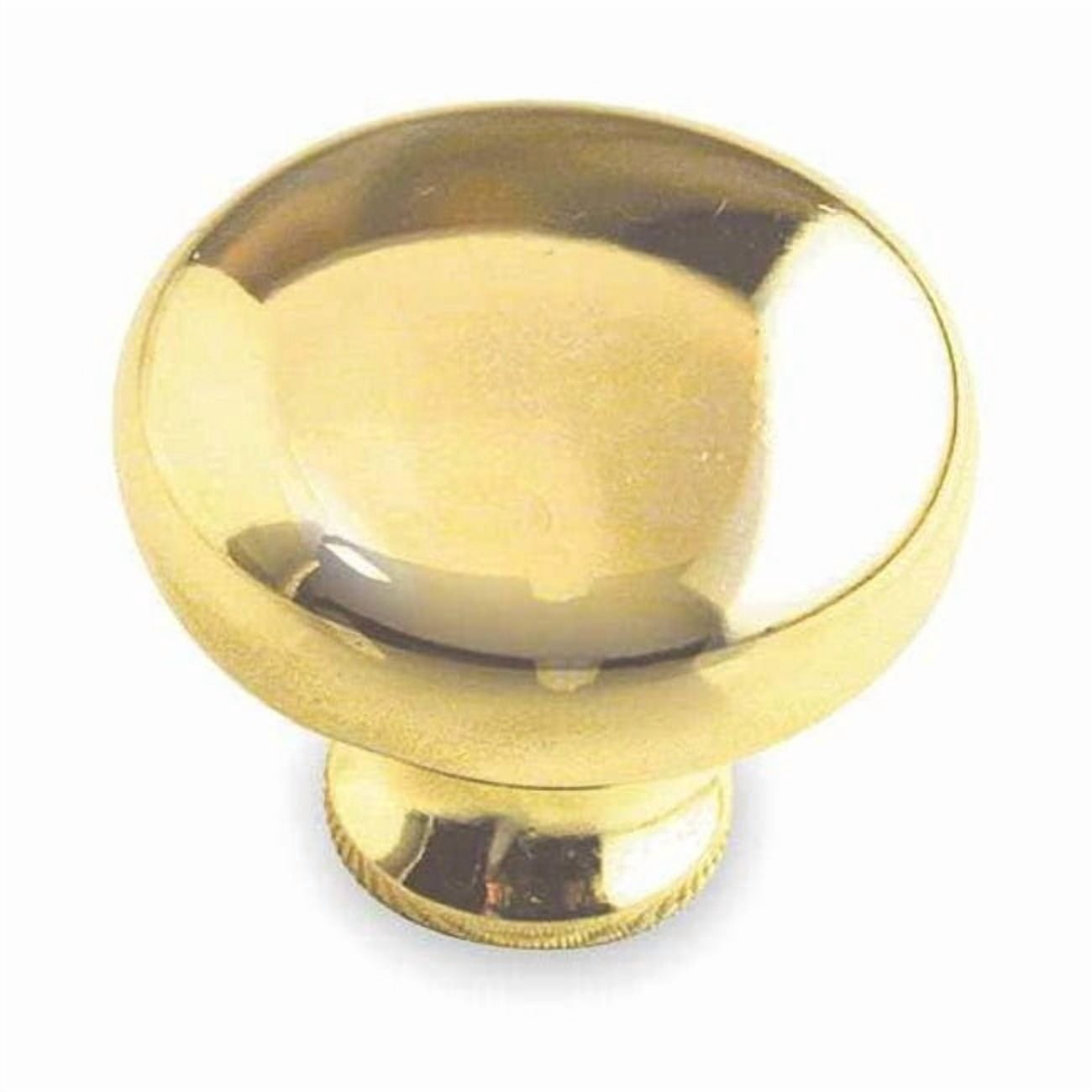 Manufacturer Varies Cabinet Knob, Zinc, Polished Brass, Proj. 1", PK.5 1XNR5