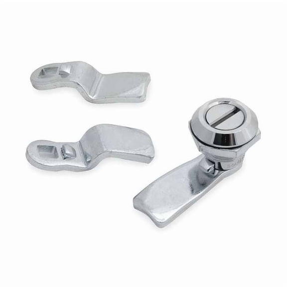Cam Latch, Nonlocking, Chrome, Slotted Head 1XPF5