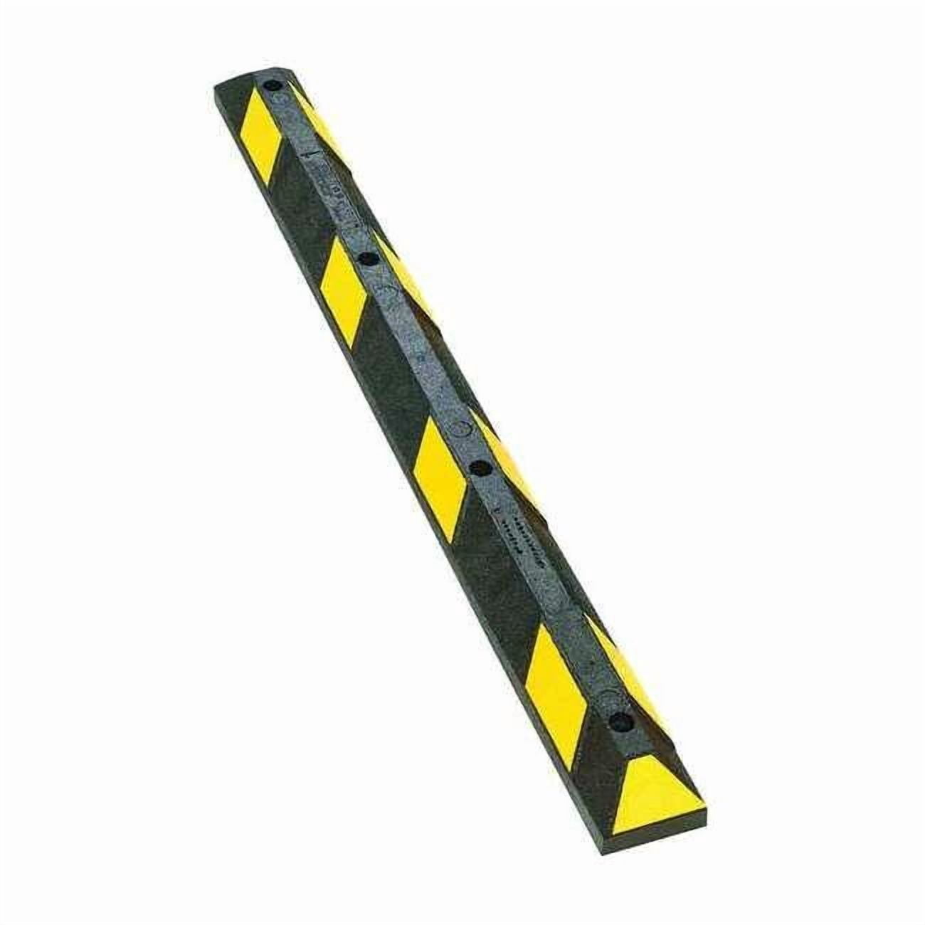 Car Stop, Rubber, 4 in Height, 6 ft Length, Black/Yellow - Walmart.com