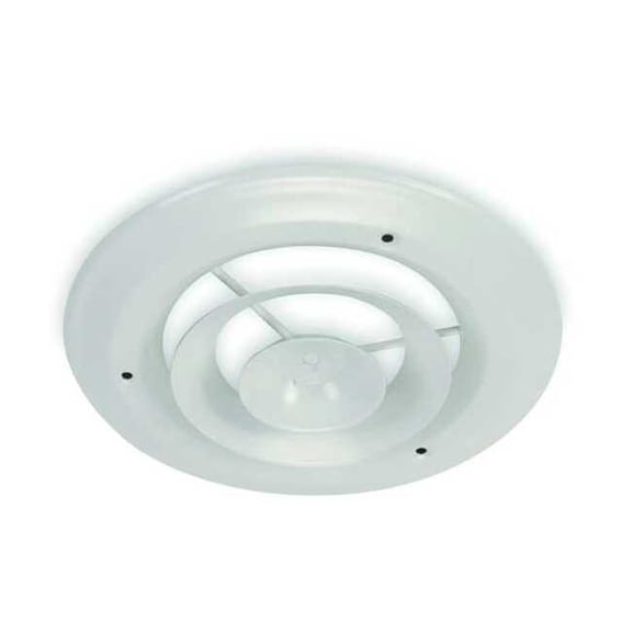 Manufacturer Varies Ceiling Diffuser,Round,Duct Size 8",Wht 4JRK9