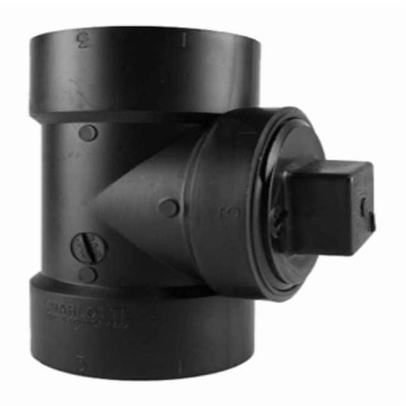 Manufacturer Varies Cleanout Tee with Plug,4 in, Schedule 40 03000