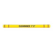 Manufacturer Varies Clearance Bar,5" O.D.,120" L,Yellow/Red HTGRD45120YR