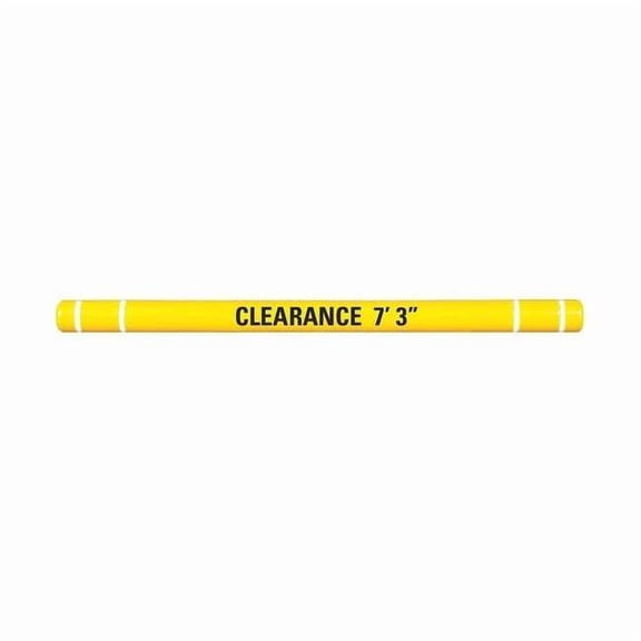 Clearance Bar,5" O.D.,96" L,Yellow HTGRD4596YW