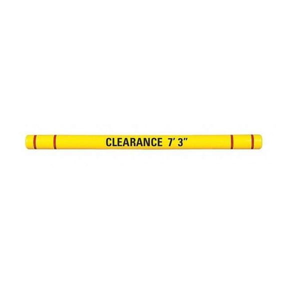 Manufacturer Varies Clearance Bar,5" O.D.,96" L,Yellow/Red HTGRD4596YR