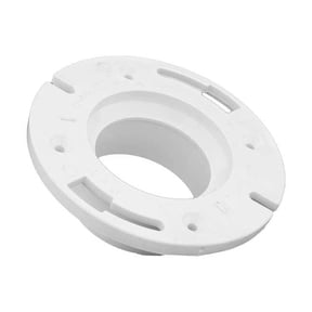 PVC Closet Flange with Stop, Hub, 4 in x 3 in Pipe Size 05903