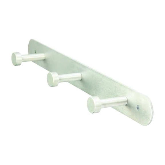 Manufacturer Varies Garment Hook Rack,18 in W,Aluminum 45NG75