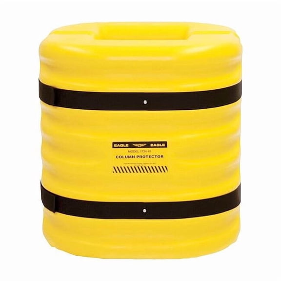 Column Protectr,Fits 8 in.,HDPE,Yllw 17248