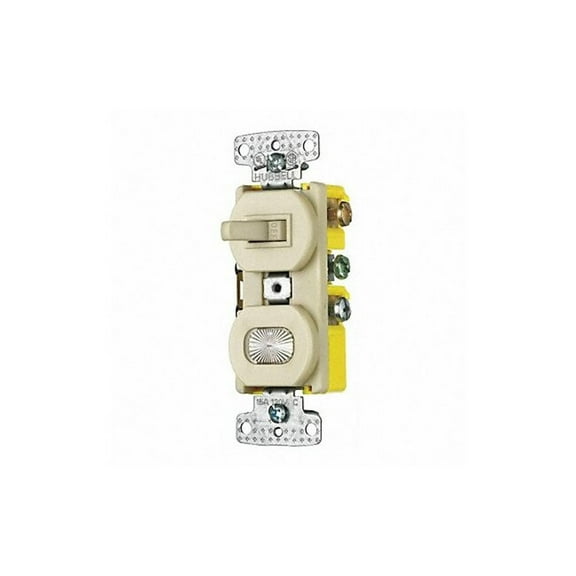 Bryant Device, Ivory, Switch/Pilot Light Wiring RC109I