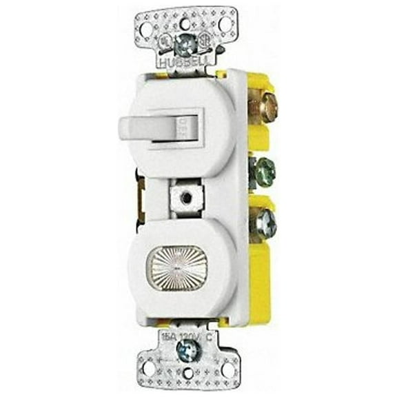 Bryant Device, White, Switch/Pilot Light Wiring RC109W