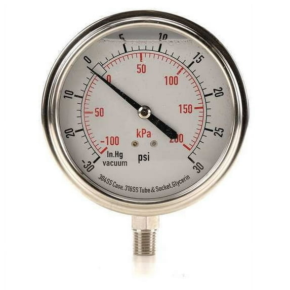 Manufacturer Varies Compound Gauge,Liquid Filled,3-1/2 In 4CFJ6
