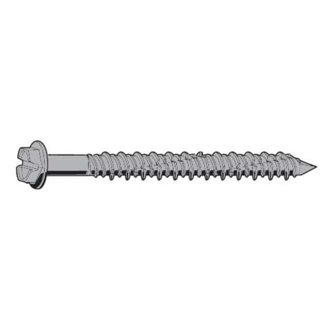 Manufacturer Varies Concrete Anchor Screw,Hex,1/4 in,PK100 U70555.025.0400