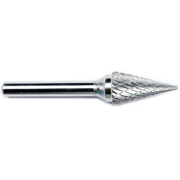 Manufacturer Varies Carbide Bur,Taper Radius End,1/2 19D921