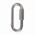 thumbnail image 1 of Threaded Quick Link, Overall Lg 2 15/16 in, Overall W 1 11/32 in, Zinc, Load Limit 1,760 lb, 1 of 1