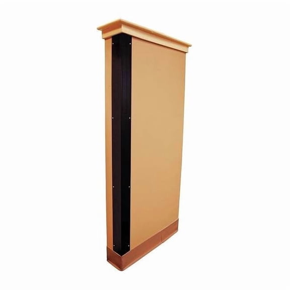 Corner Guard, Black, Smooth, PVC, 4 ft H 5KZH0