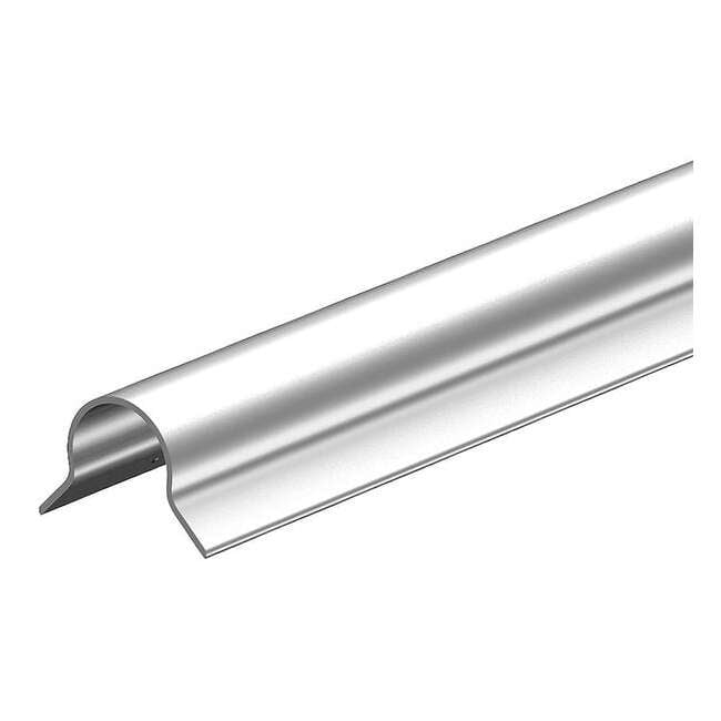 Corner Guard, White, 2.5x48Bullnose, Adhesi 6YDD5