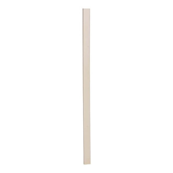 Corner Guard, White, Smooth, PVC, 4 ft H PVC-48-WH