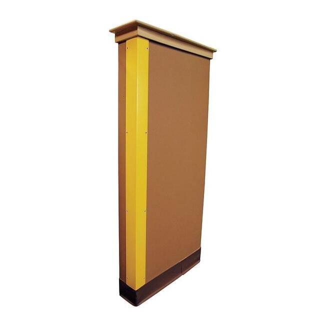 Corner Guard, Flame Retardant, Yellow, 4"W X 48"H 5KZH3