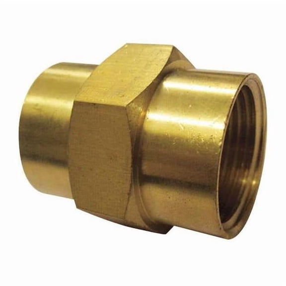 Manufacturer Varies Coupling,Brass, 1/4 in,Female NPT, 10 PK 6CTE7