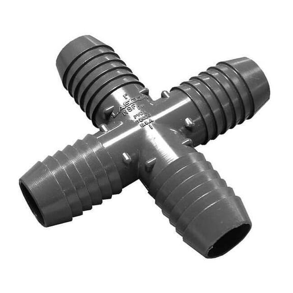 Manufacturer Varies PVC Cross, Insert, 1 in Pipe Size 1420010