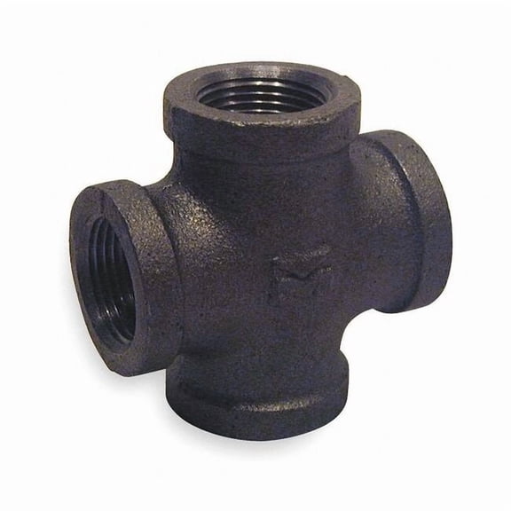 Cross Cross, 1" Pipe, FNPT, Malleable Iron, Class 150 6KJ36