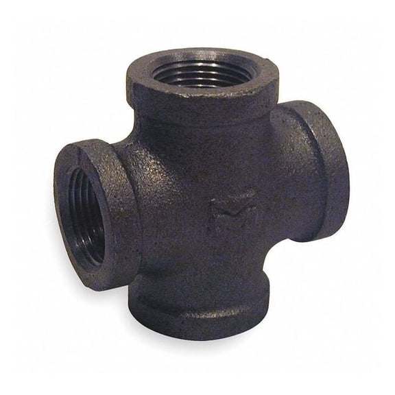Manufacturer Varies Cross Cross, 2" Pipe, FNPT, Malleable Iron, Class 150 6KJ39