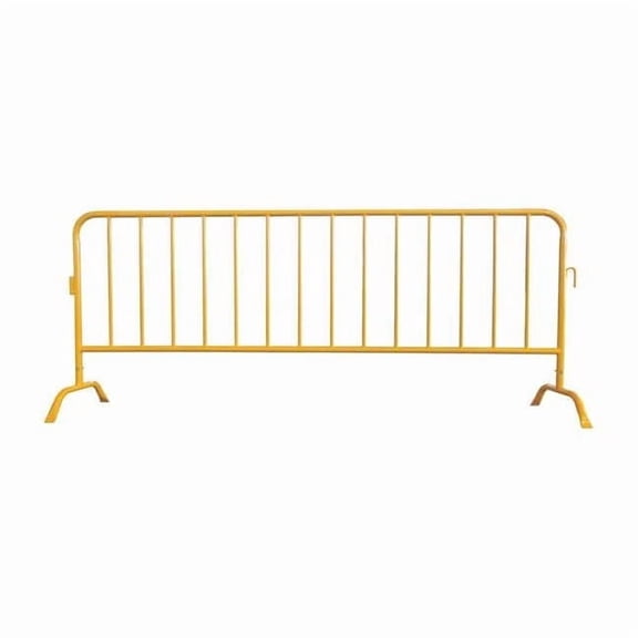 Crowd Control Barrier, Yellow, No Legend, Powder Coated 31DW07